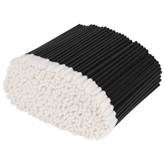 500PCS Lip Wands Applicators Disposable -  Lipstick Brush Lip Gloss Makeup Applicator Beauty Tool Kits Black